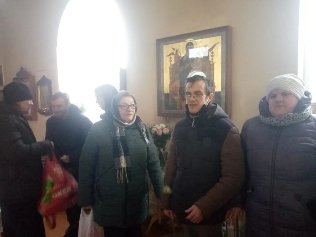 Посетители ОДПИ Ветрино в православный праздник Крещение Господня приняли участие в литургии и Великом освящение воды