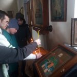 07.04.2021 посетители приняли участие в божественной литургии в праздник Благовещения Пресвятой Богородицы