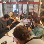 Посетители отделения дневного пребывания для инвалидов на базе музея традиционного ручного ткачества Поозерья приняли участие в хендмейд-посиделках «Бумажное кружево»