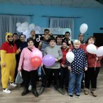 В рамках совместного проекта с городским Дворцом культуры посетители отделения дневного пребывания для инвалидов г.Полоцка побывали на музыкально-игровой программе «Вместе весело шагать».